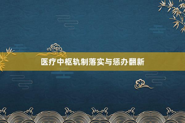 医疗中枢轨制落实与惩办翻新
